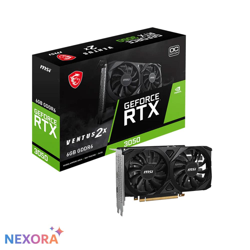 MSI GeForce RTX™ 3050 VENTUS 2X 6G OC Graphics Card (3Y)