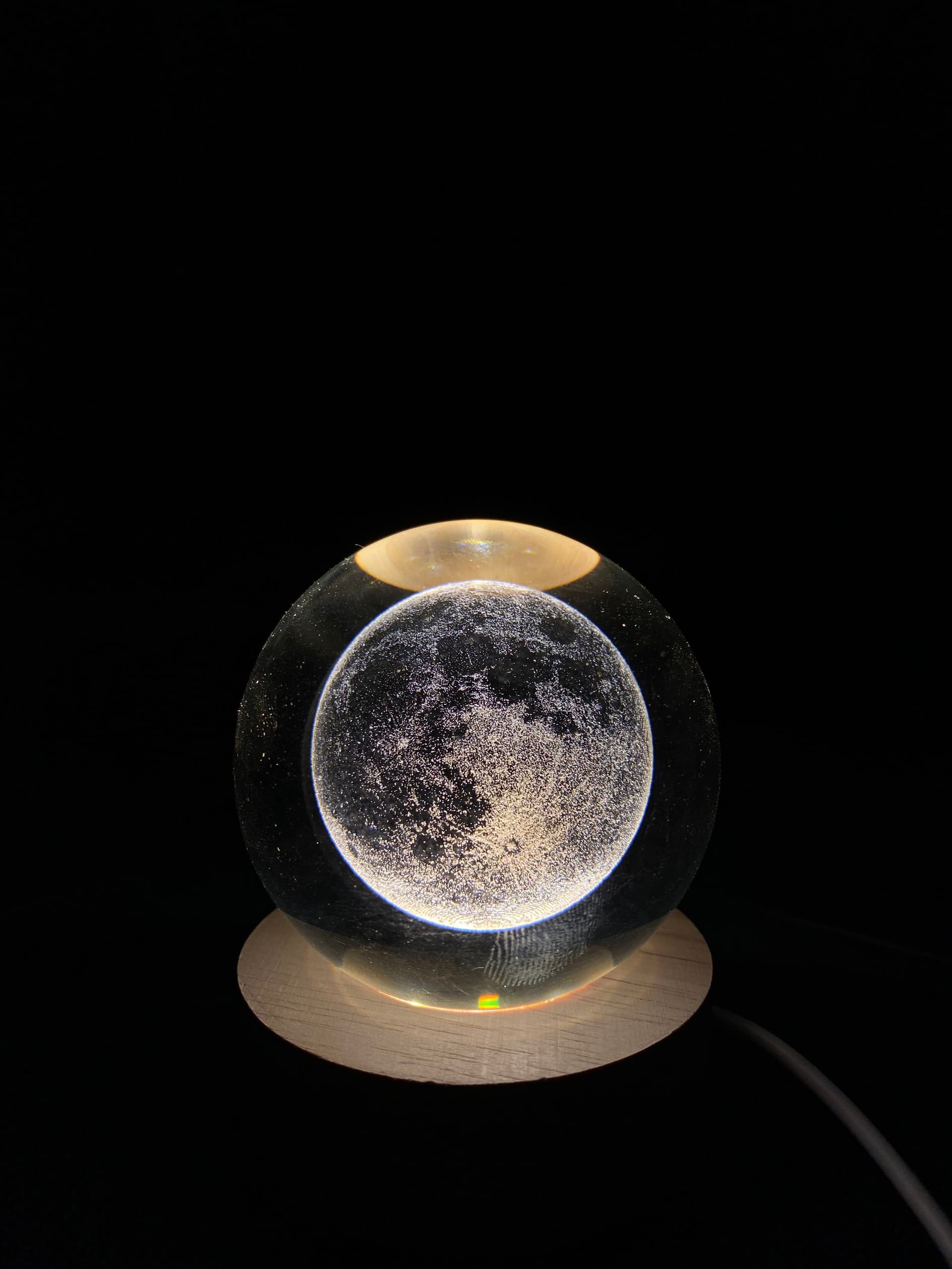 3D Full Moon Crystal Ball Lamp 2
