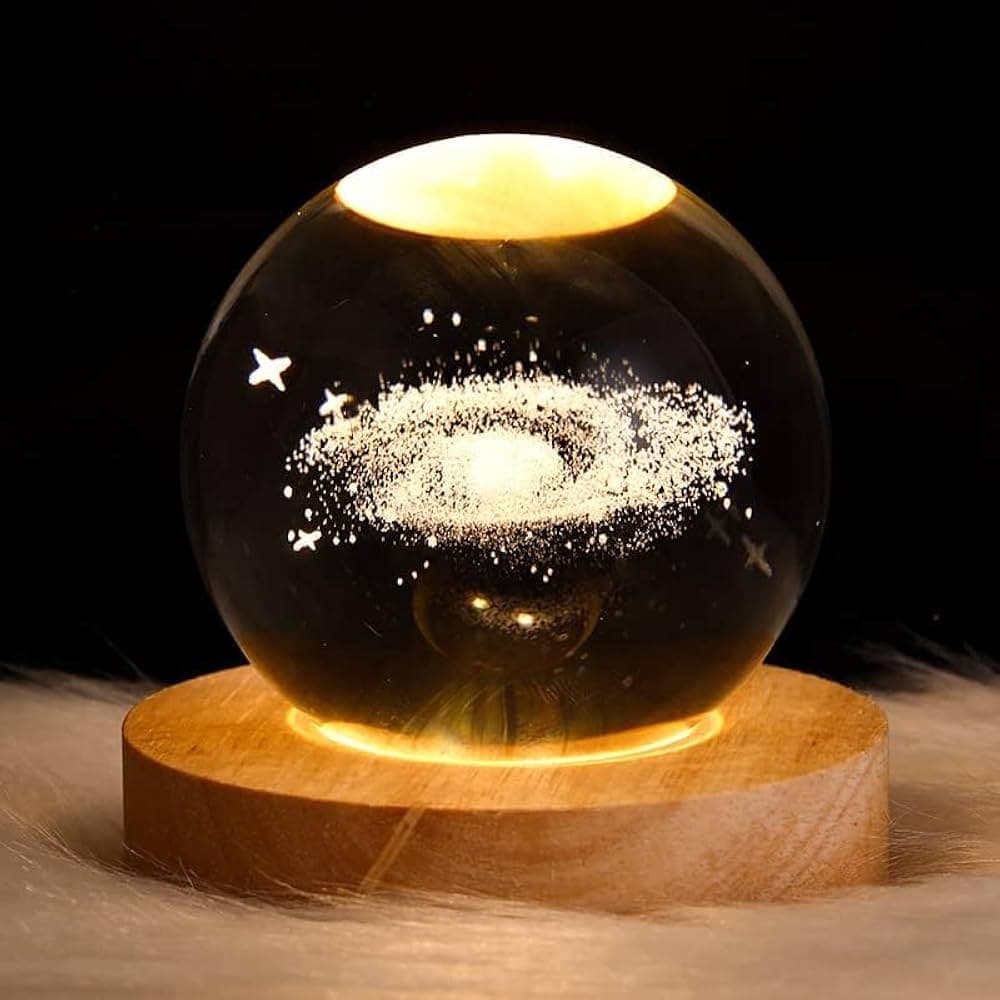 3D Milky Way Crystal Ball Lamp