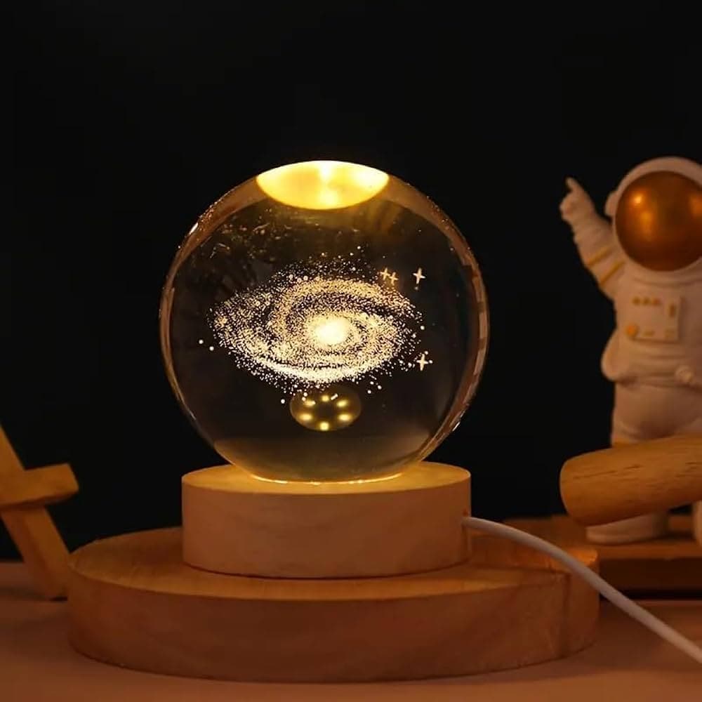 3D Milky Way Crystal Ball Lamp 2