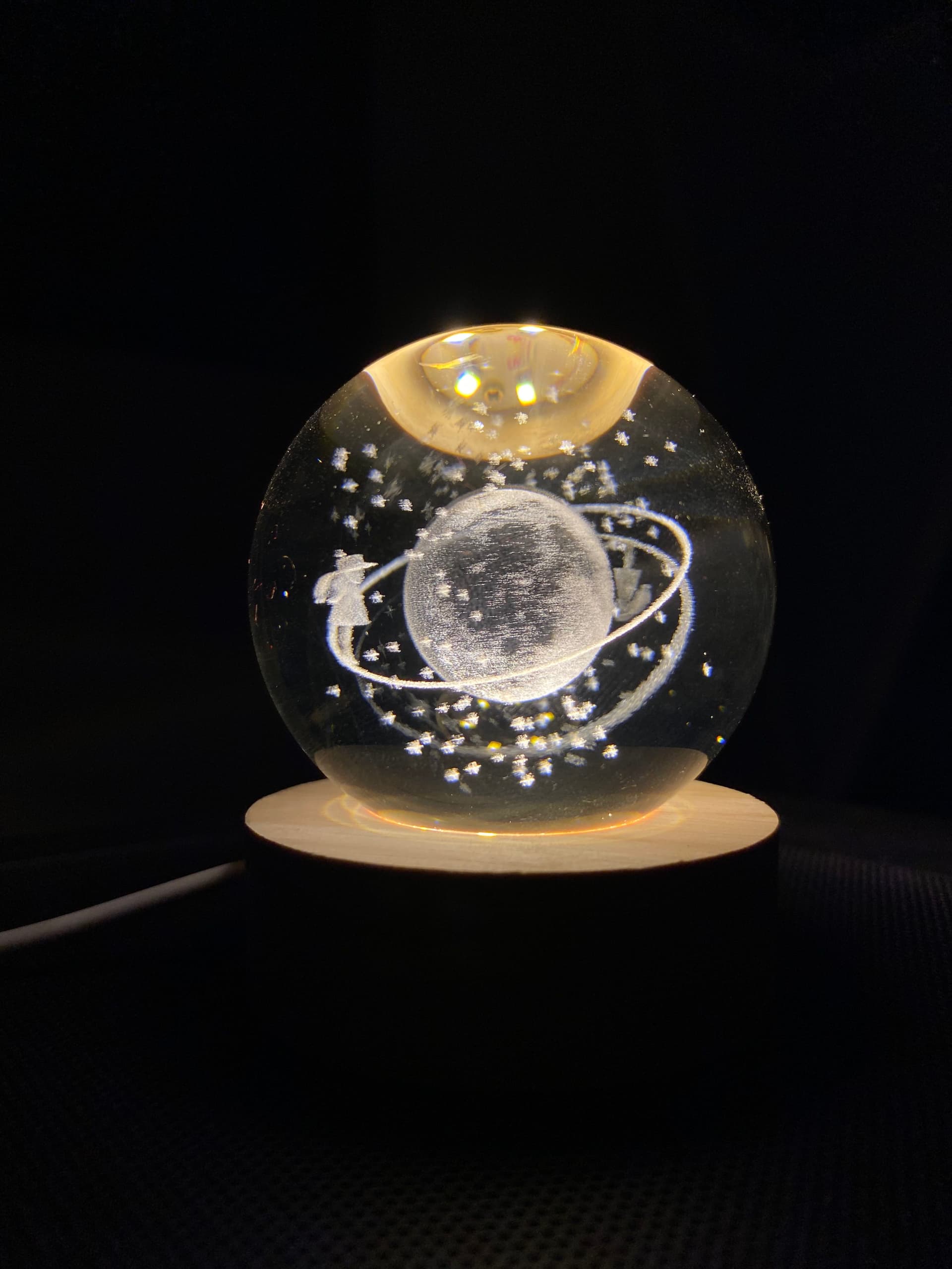 3D Moongirl Crystal Ball Lamp 3